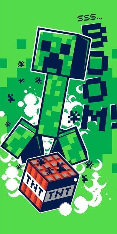 JERRY FABRICS Osuška Minecraft Boom 70/140