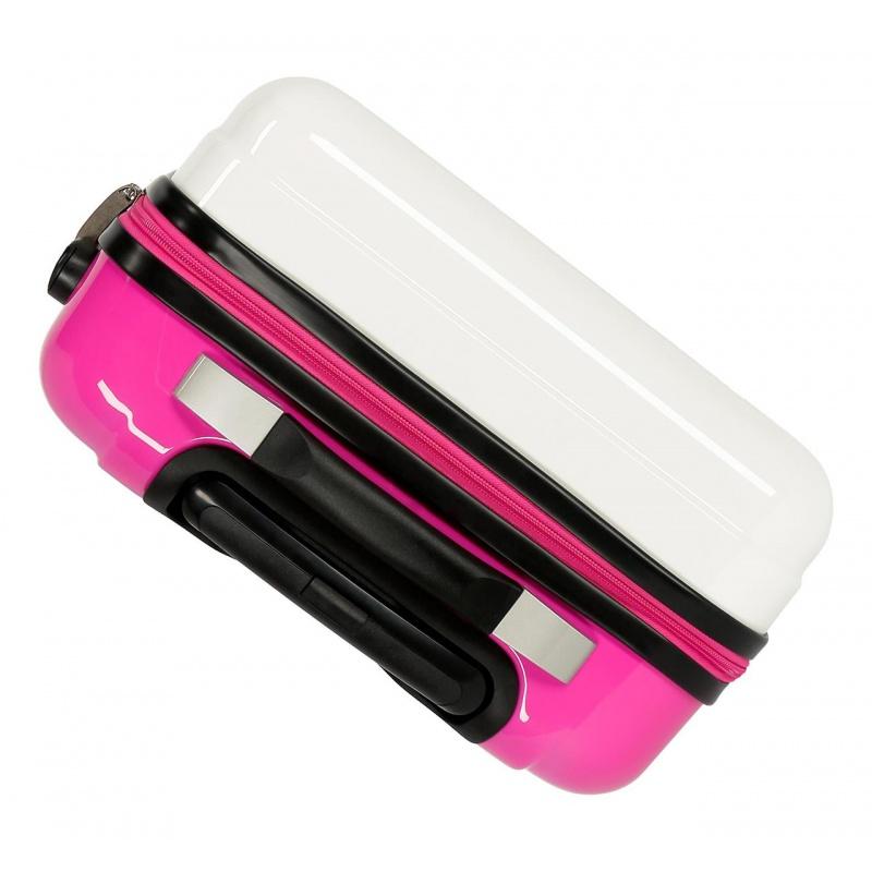Luxusný detský ABS cestovný kufor MINNIE MOUSE Pink, 55x38x20cm, 34L, 3419322