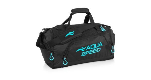 Aqua-Speed Duffle Bag M športová taška čierna-tyrkysová