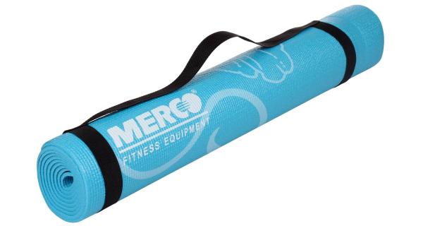 Merco Print PVC 4 Mat podložka na cvičenie 173 x 61 x 0,4 cm modrá