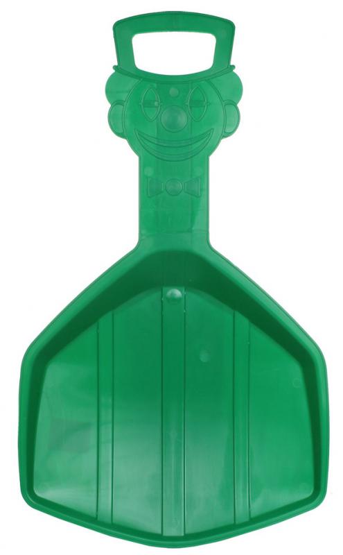 Merco plastový klzák Klaun sánkovacia lopata zelená