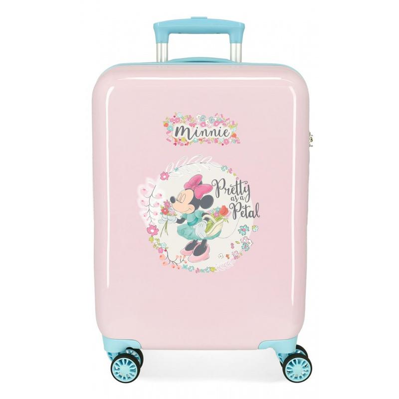Luxusný detský ABS cestovný kufor MINNIE MOUSE Florals, 55x38x20cm, 34L, 2411721