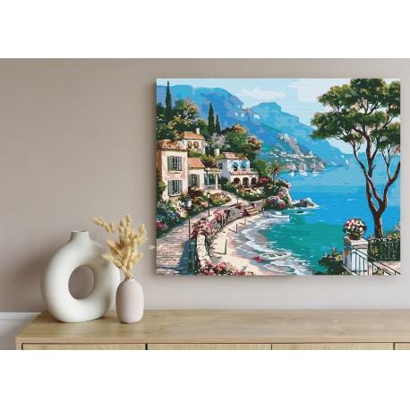 ASTRA Maľovanie podľa čísel ITALIAN HOLIDAYS, na ráme, 40x50cm, 801022907