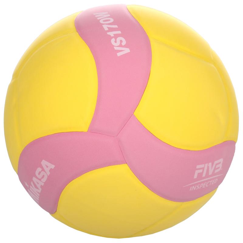 MIKASA VS170W volejbalová lopta ružová-žltá v.5