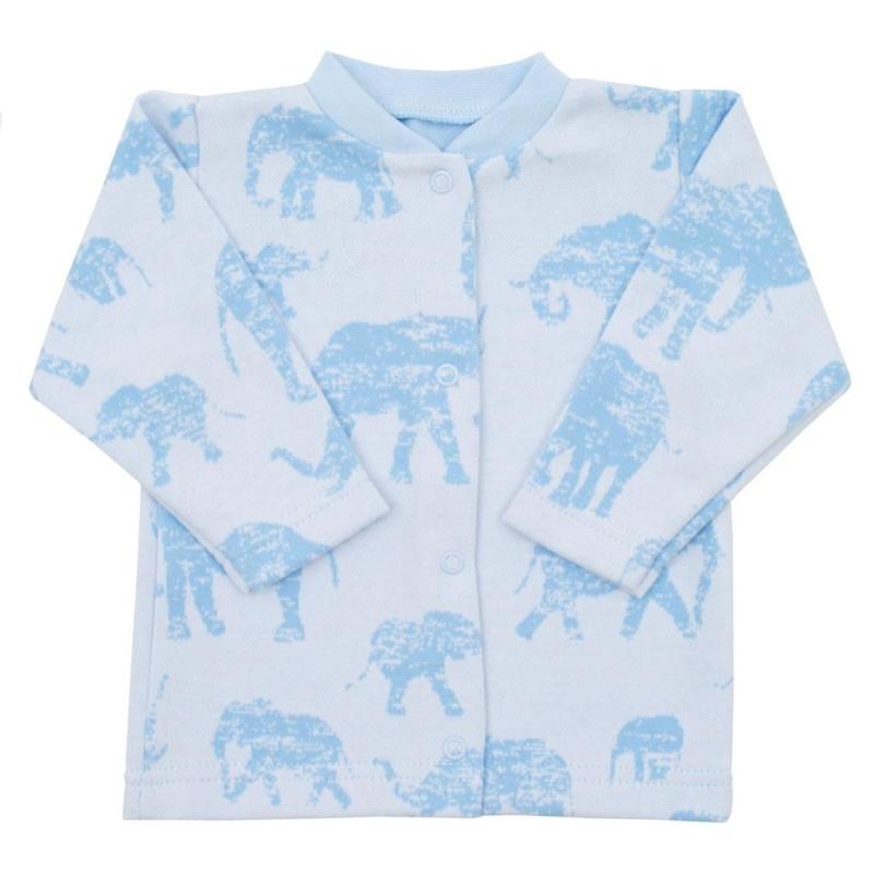 Dojčenský kabátik Baby Service Slony modrý 68 (4-6m)