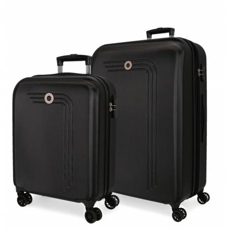 Movom Riga Black, Sada luxusných ABS cestovných kufrov 70cm/55cm, 5999561