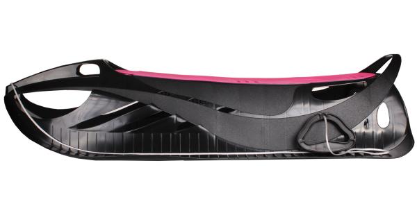 Merco Neon Grip plastové sánky čierna-ružová