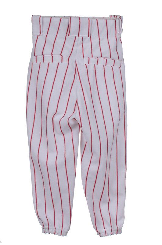 Pro Nine YBP/BP 2115 baseballové nohavice detské biela-červená, veľ. XS