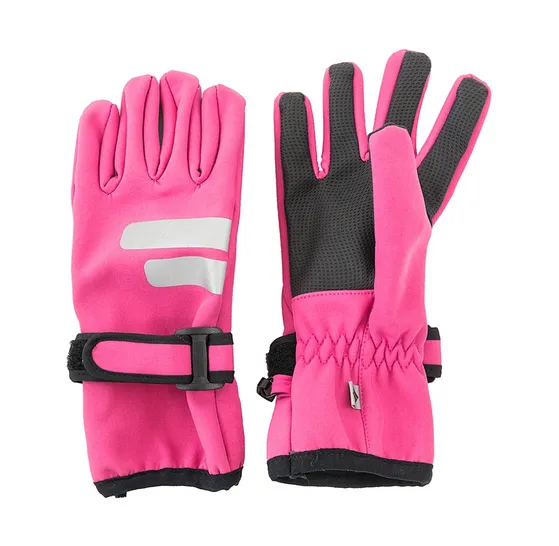 Dievčenské softshellové prstové rukavice, Pidilidi, PD1126-03, ružová