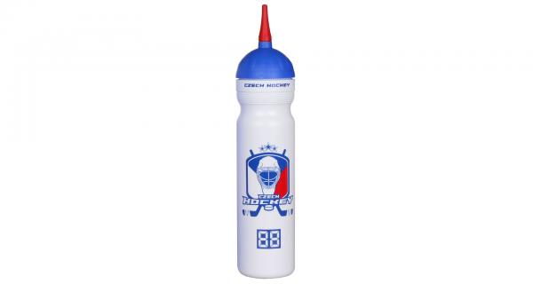 R&B Czech Hockey športová fľaša s hubicou biela 1000ml