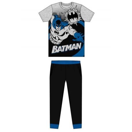 TDP Textiles Pánske bavlnené pyžamo BATMAN Grey - S (small)