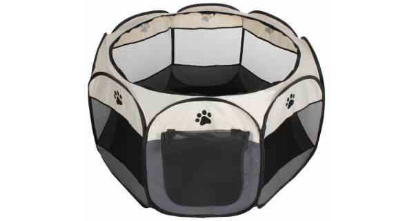 Merco Pet Octagonal ohrádka pre psy biela-šedá