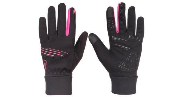 ETAPE Jasmine WS+ dámske rukavice čierna-ružová, veľ. S