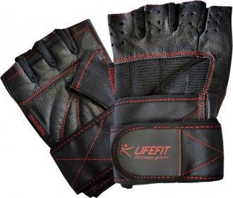 Fitnes rukavice LIFEFIT TOP, veľ. L, čierne