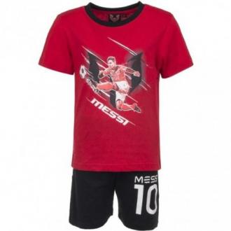 TDP Textiles Chlapčenské krátke pyžamo FC BARCELONA Messi Red QE2249 - 4 roky (104cm)