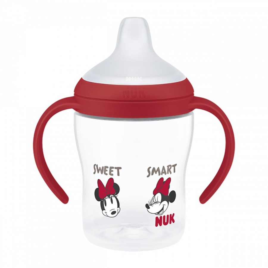 Dojčenská fľaša na učenie NUK Perfect Match DISNEY Minnie red 150 ml