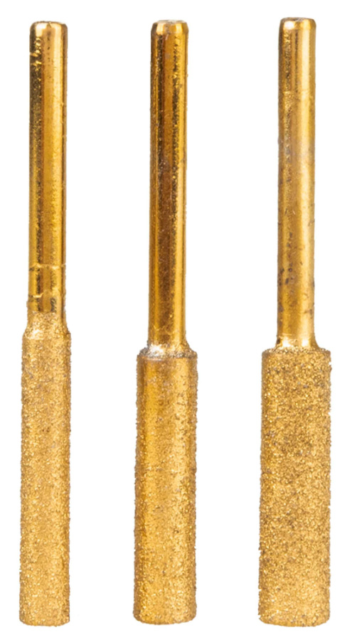Sada pilníkov na brúsenie reťaze pre vŕtačku 5ks x 4 mm, 5ks x 4,8 mm, 5ks x 5,5 mm, GEKO