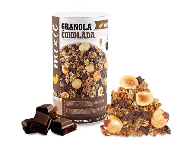 Obrázok Mixit Granola Z Pece Čokoláda A Lieskové Orechy 570g 1×570 g