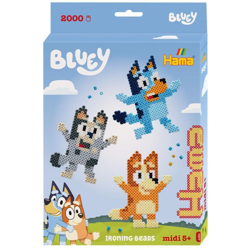 Darčekový box Bluey zažehľovacie korálky MIDI