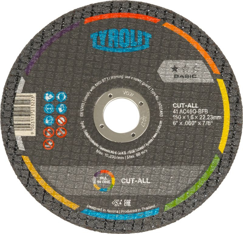 Kotuc Tyrolit 150x1,6mm, 41C, AC46Q-BFB, Universal, CUT-ALL, Basic *