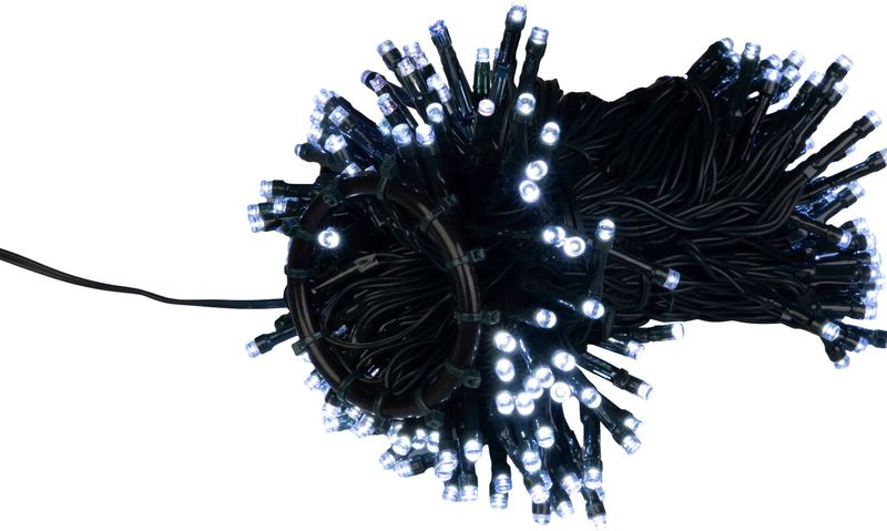 Reťaze MagicHome Vianoce, zvislé, svetelné, časovač, 216xLED, studená biela, 5+8 funkcií, 1,8 m