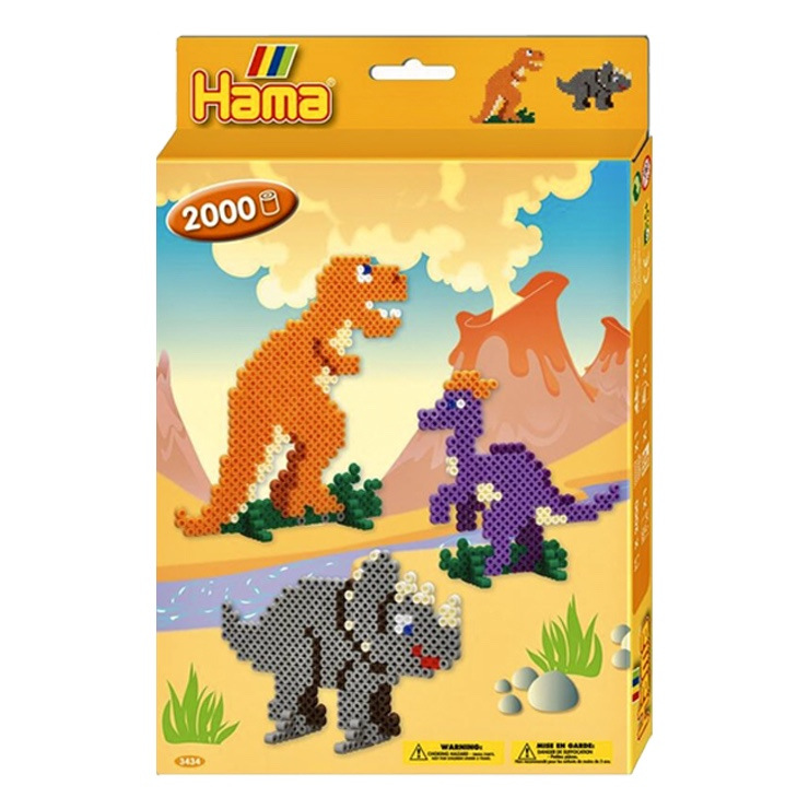 Zažehľovacie korálky Darčekový box Dino