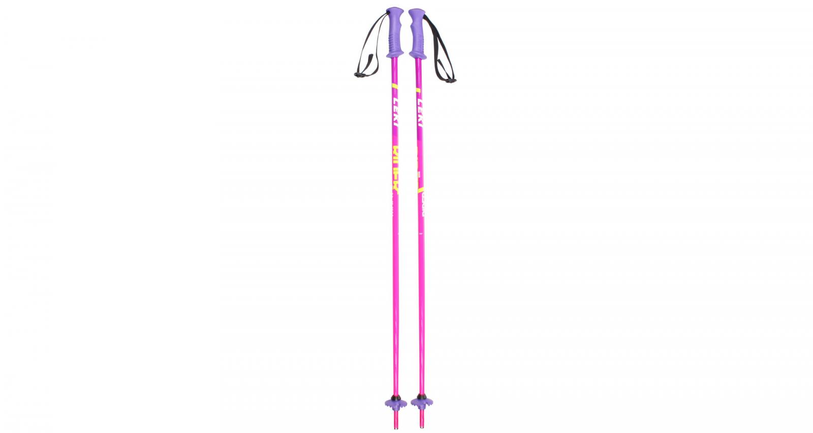 Obrázok Leki Rider Ski Poles Pink/White/Green/Lilac 100 19/20