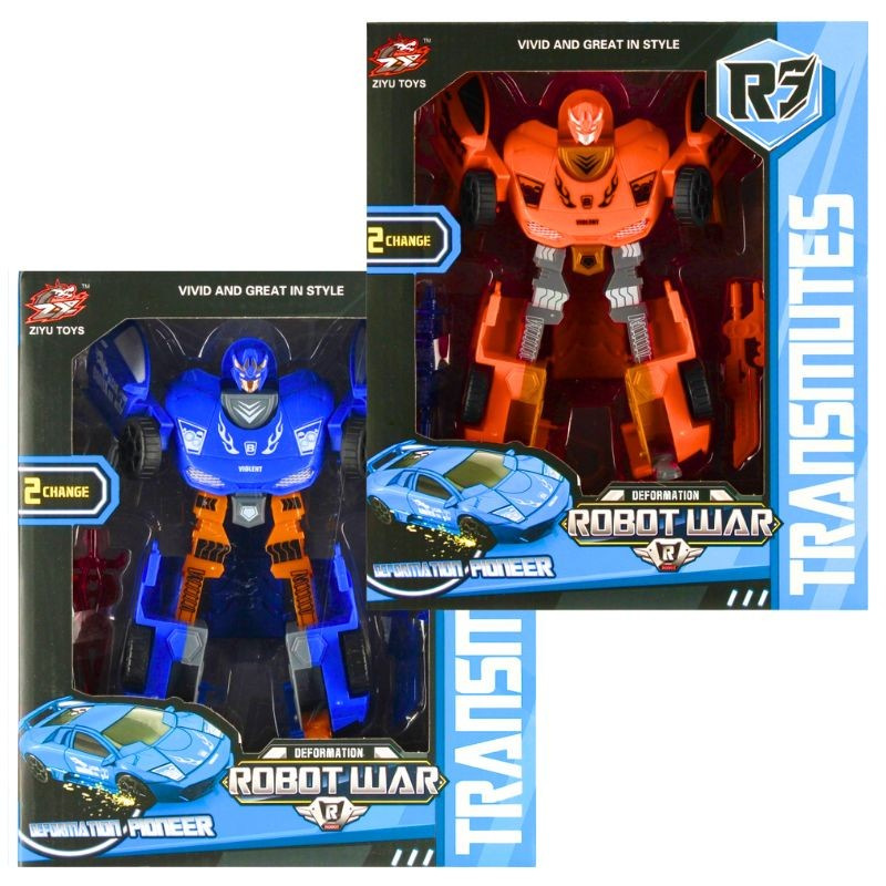 Transformujúci robot osobné auto s doplnkami