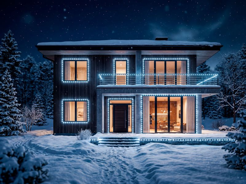 Reťaz MagicHome Vianoce, časovač, 200xLED, studená biela, 10 funkcií, 10 m, IP44