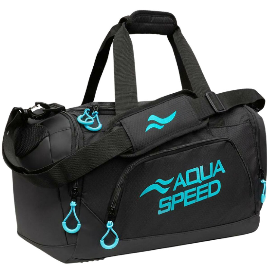 Duffle Bag S športová taška čierna-tyrkysová