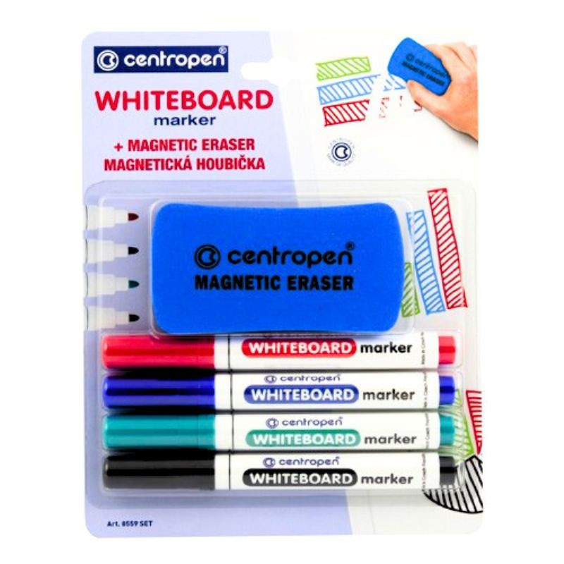 Fixka CENTROPEN sada 4 ks + magnetická hubka