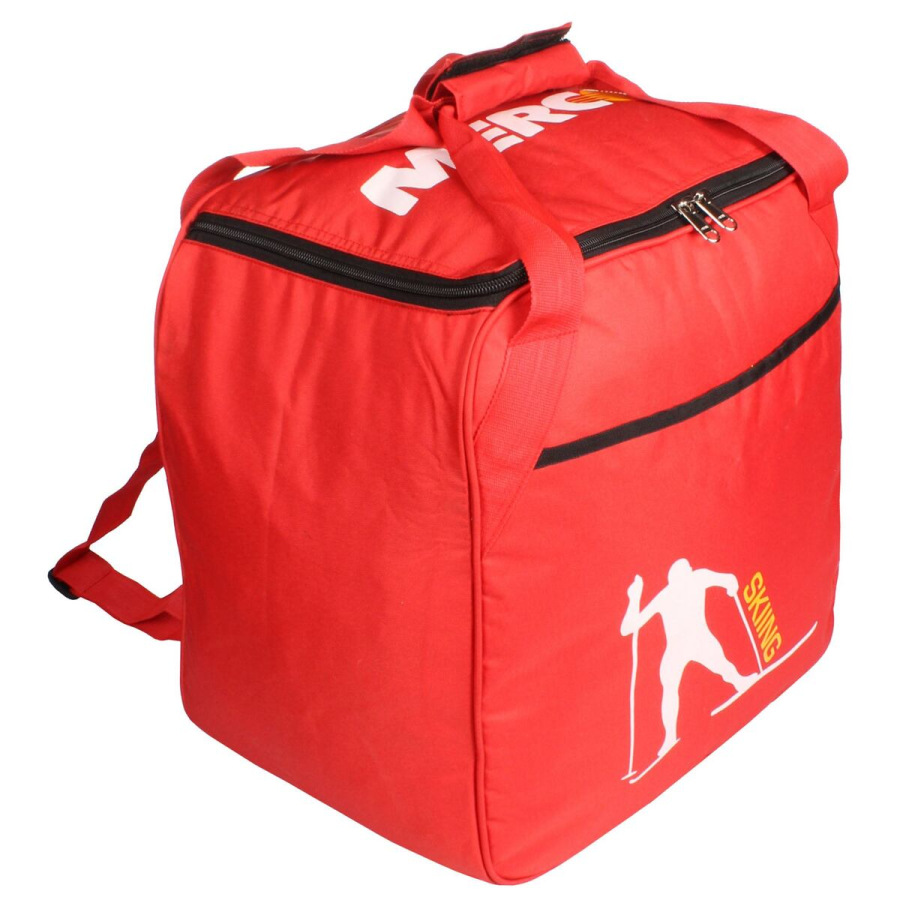 Ski Rucksack taška na helmu a lyžiarky červená