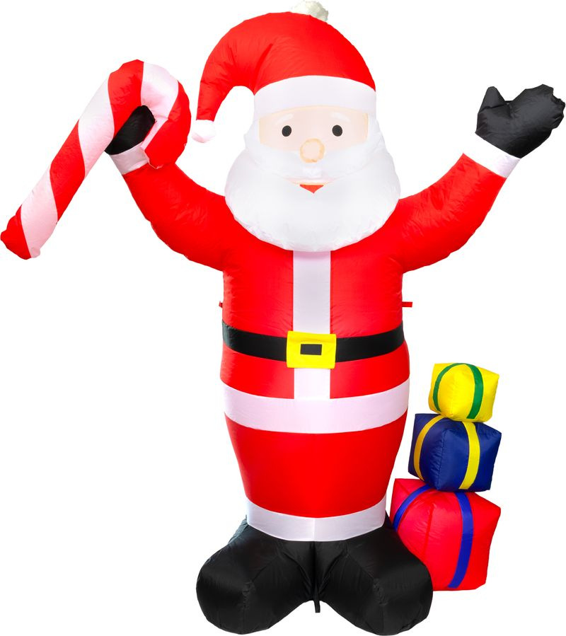 Dekorácia MagicHome Vianoce, Santa, 9xLED, IP44, 70x148x185 cm
