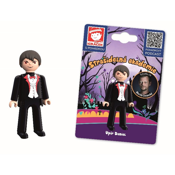Igráček Upír Daniel a rozprávka Strašidelná akadémia