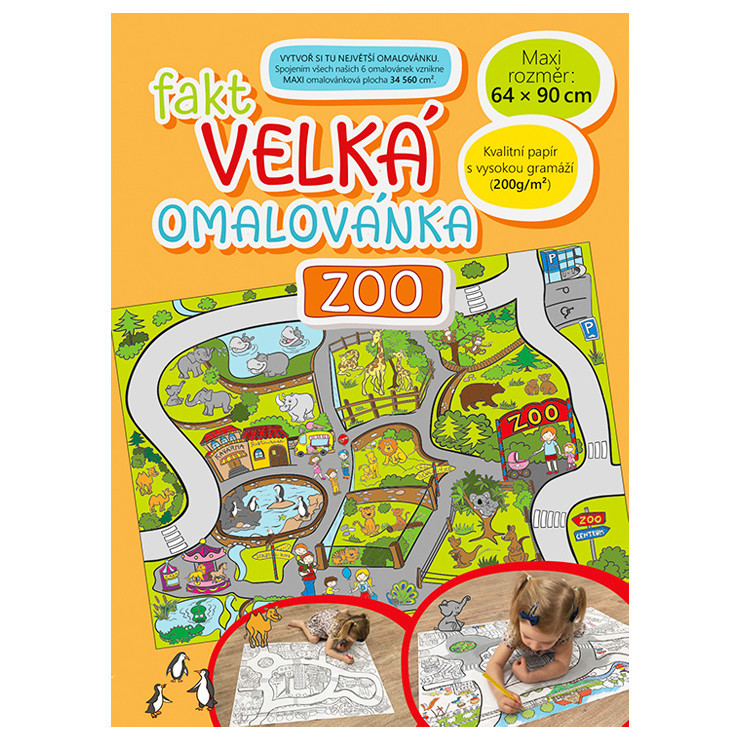 Fakt velká omaľovánka Zoo
