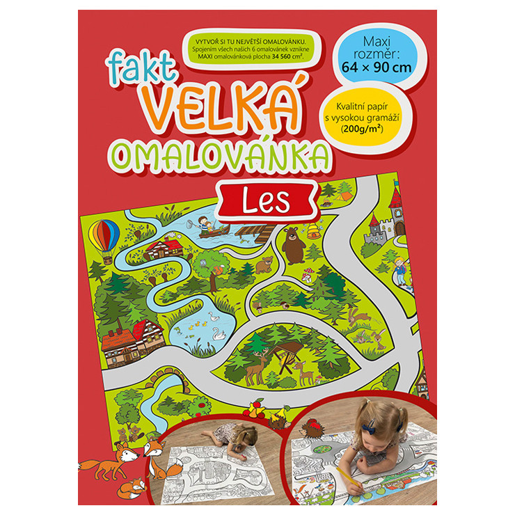 Fakt velká omaľovánka Les