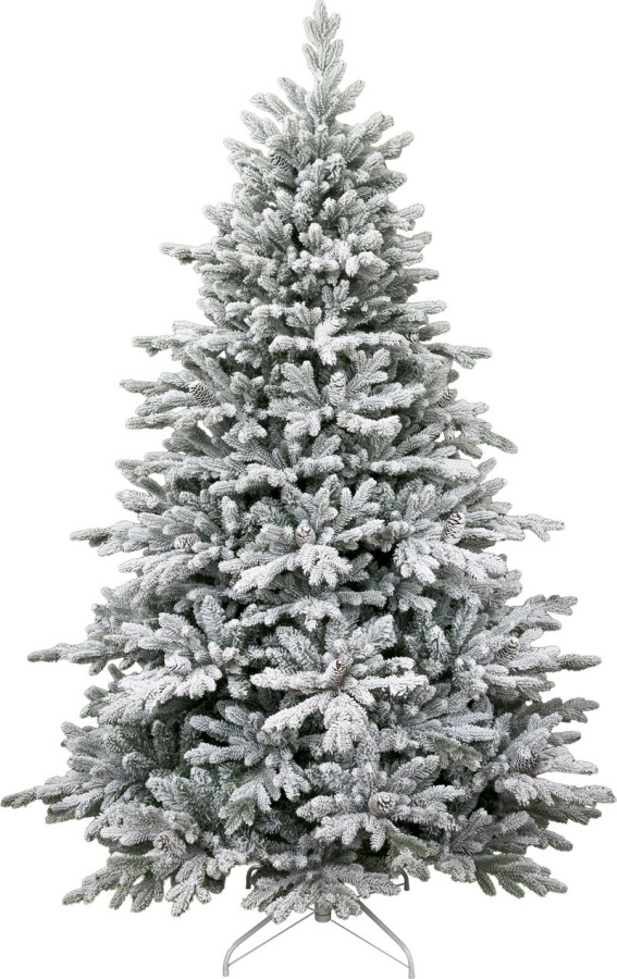 Stromček MagicHome Vianoce Frosty, zasnežený, 3D+2D, extra hustý, 180 cm