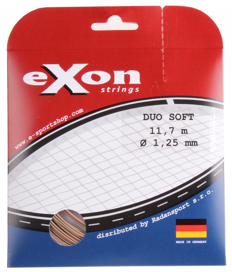 Obrázok EXON -  Exon, Duo Soft tenisový výplet 11,7 m, 1,20mm, čierna-zlatá