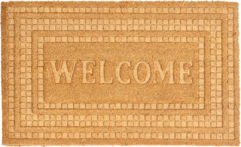 Rohožka MagicHome, pred dvere, Welcome, plast, 45x75 cm