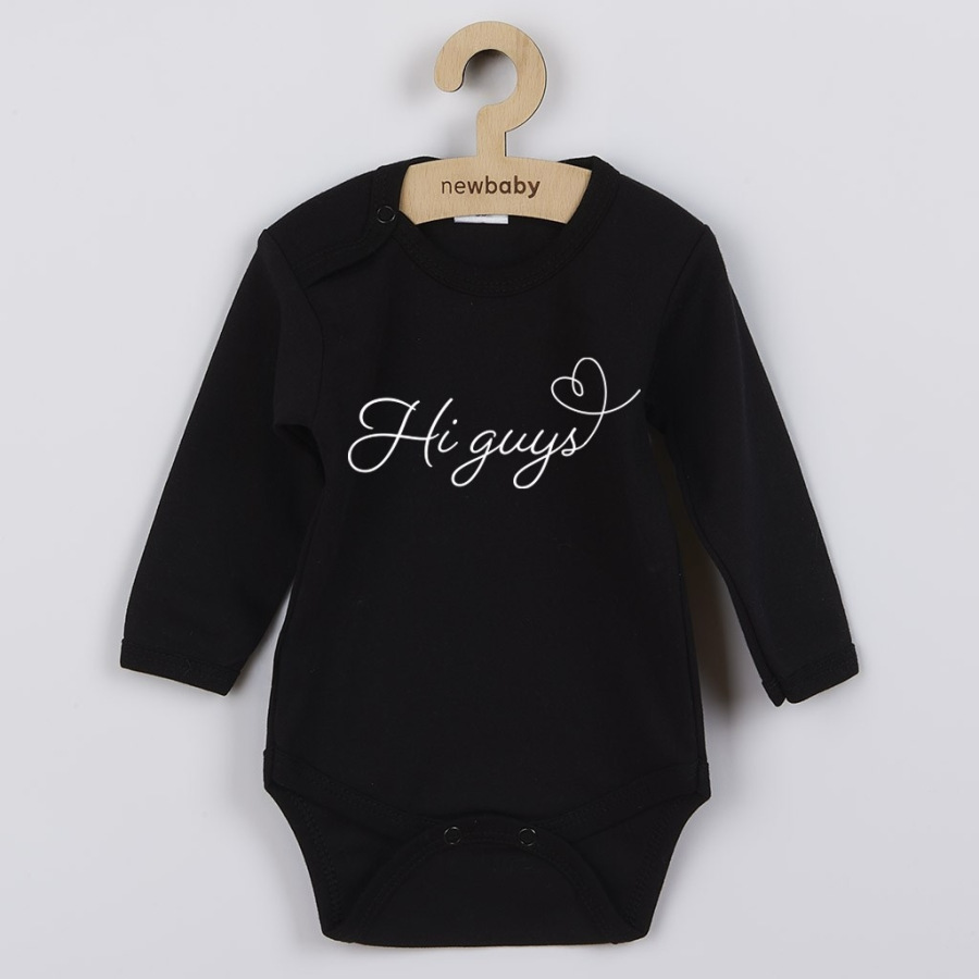 Detské body s potlačou New Baby Hi guys 80 (9-12m)