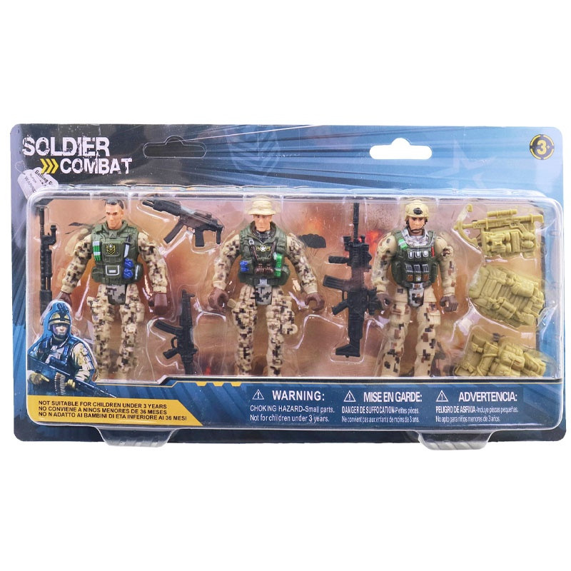 Sada figúrok vojakov s príslušenstvom