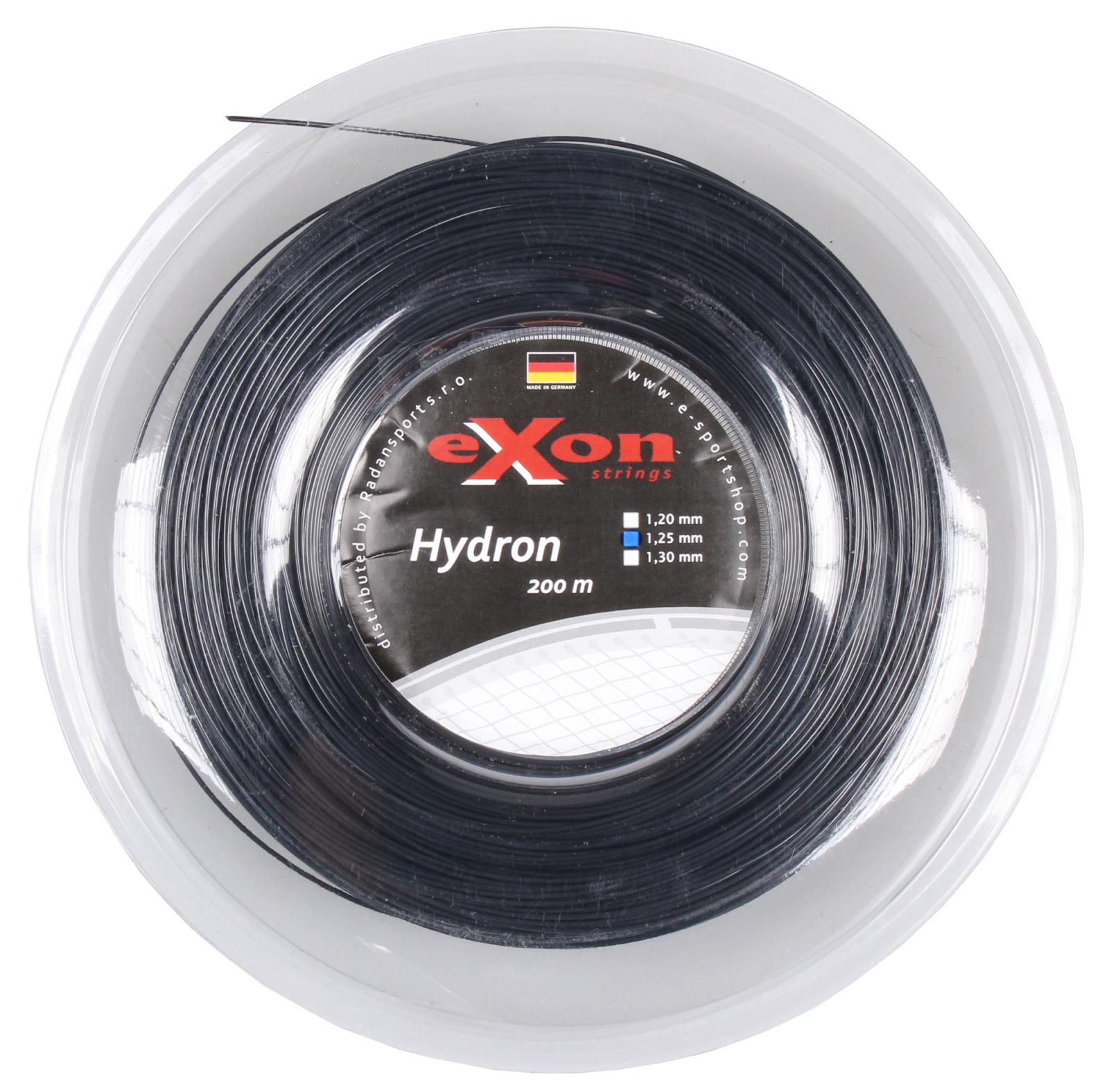 Obrázok EXON -  Exon Hydron tenisový výplet 200 m, 1,25mm, čierna