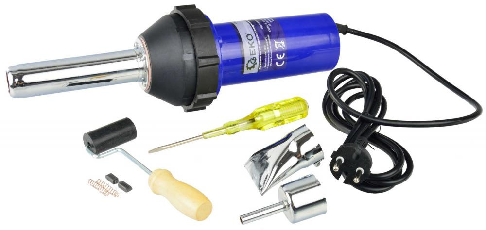 Zváračka plastov, 1080 W, 9 stupňov nastavenia teploty 20-550°C, GEKO