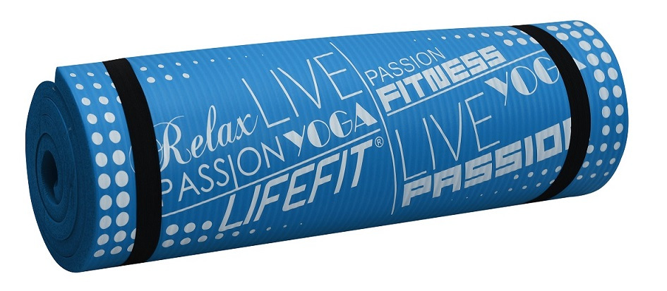 YOGA MAT EXKL+,180x58x1,5,modra