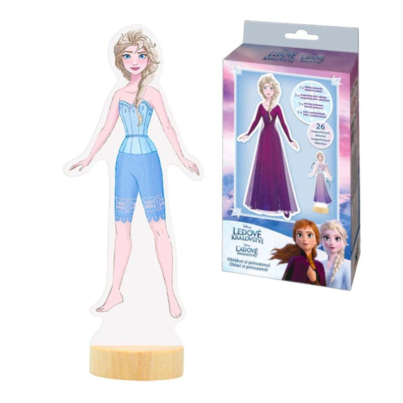 Magnetické obliekanie s maľovankou Ľadové kráľovstvo