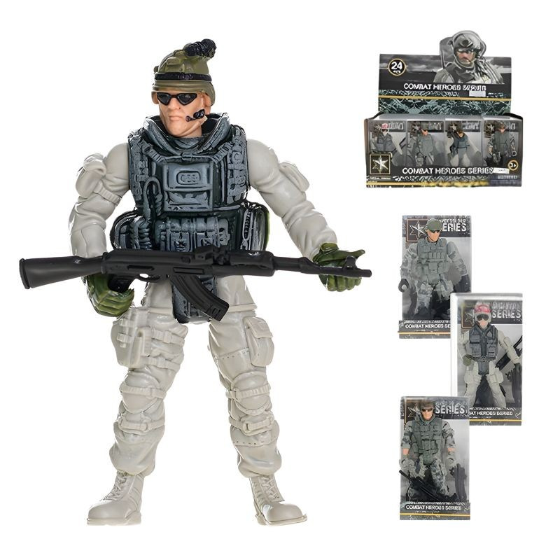 Kĺbový vojak so zbraňou - 4 druhy