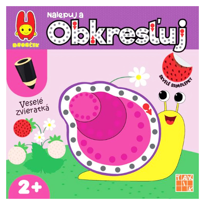 Nalepuj a obkresľuj Veselé zvieratká