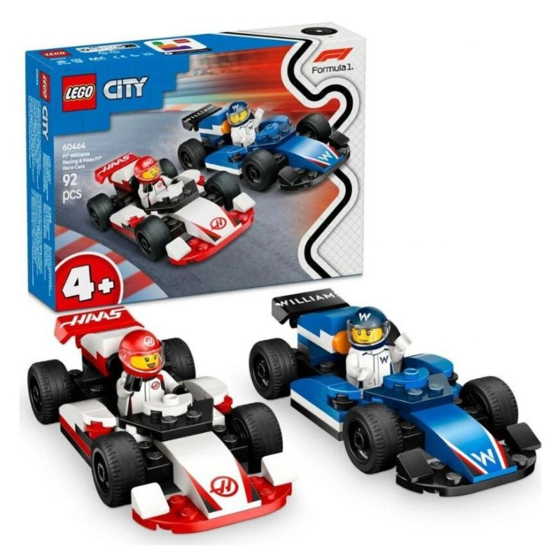 LEGO City Pretekárske autá F1 Williams Racing a Haas F1