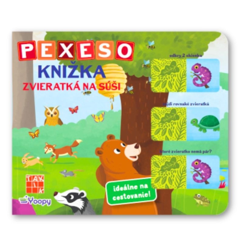 PEXESO Knižka: Zvieratká na súši