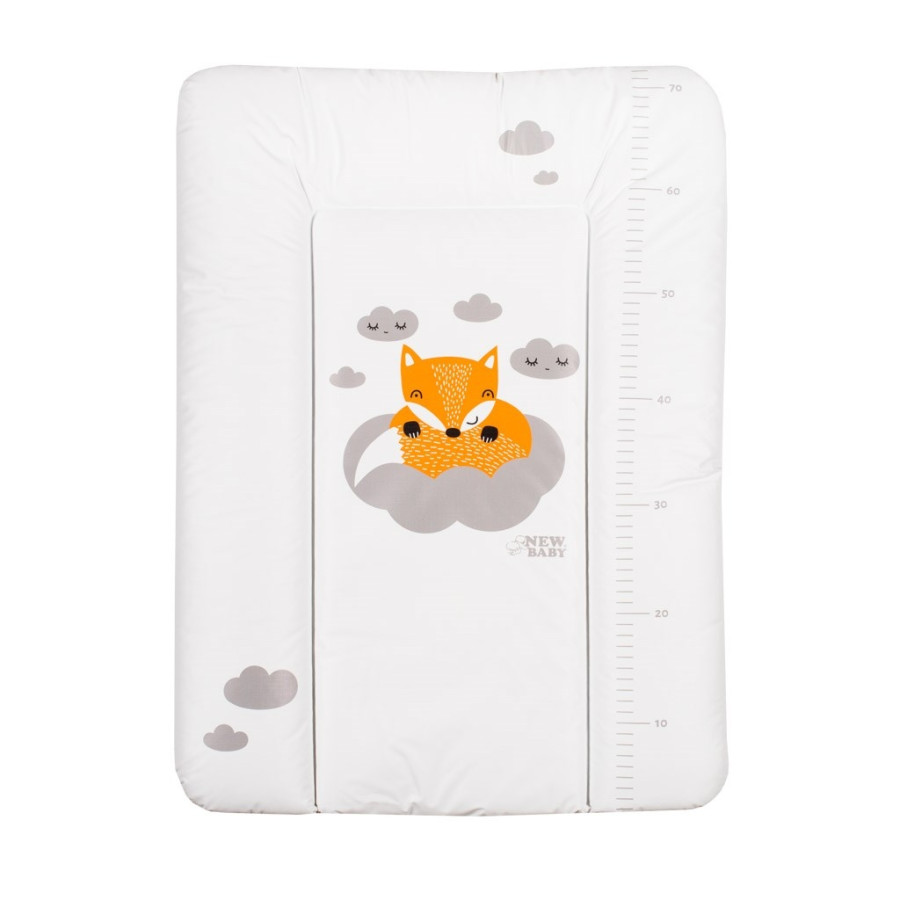 Prebaľovacia podložka mäkká New Baby Líška biela 70x50cm